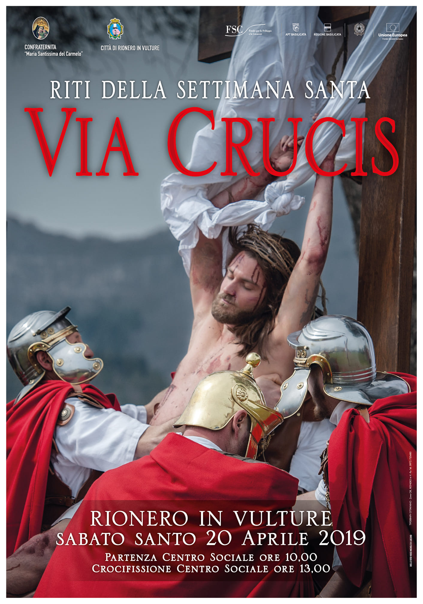 Rappresentazione Vivente Via Crucis Sabato Aprile A Rionero In