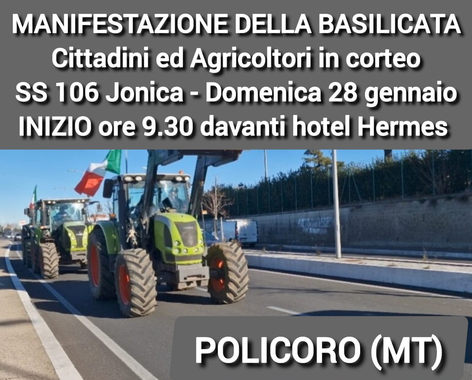 Protesta Degli Agricoltori Oggi La Marcia Sulla Radio Senise Centrale